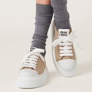 miu miu Denim sneakers